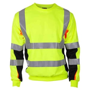 Bergset Collegegenser BS Gul/Svart HiVis kl.3