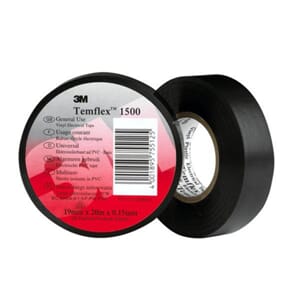 3M Temflex Eltape Svart - 15mm x 10m